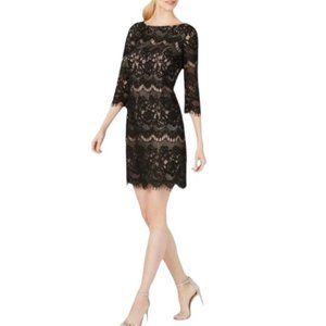 Jessica Howard Black Lace Cocktail Dress
